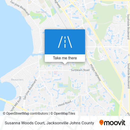 Susanna Woods Court map