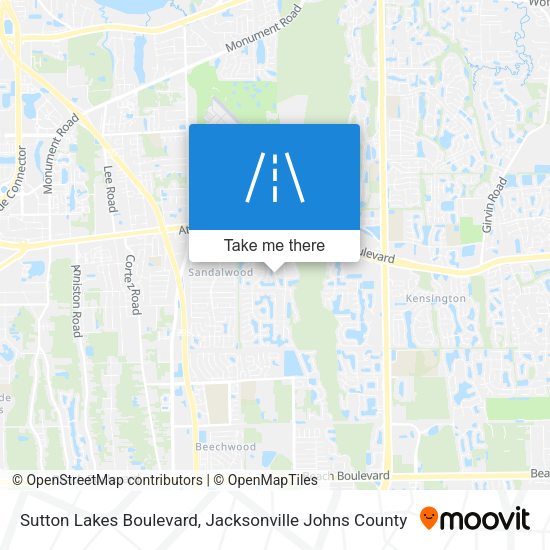 Sutton Lakes Boulevard map
