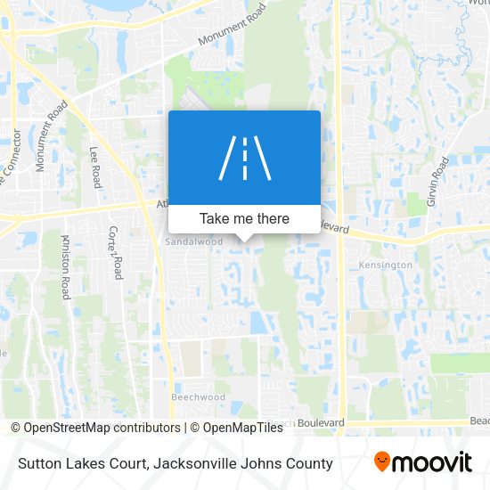 Mapa de Sutton Lakes Court