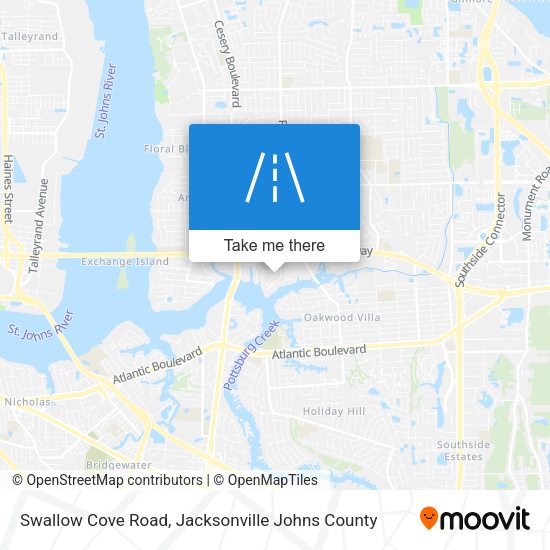 Swallow Cove Road map