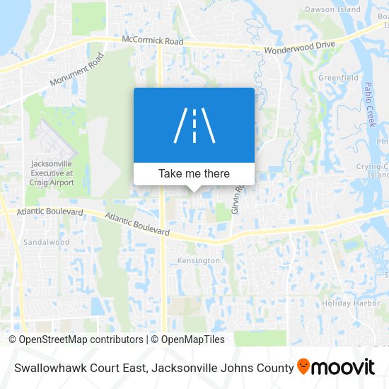 Swallowhawk Court East map