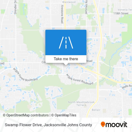 Swamp Flower Drive map
