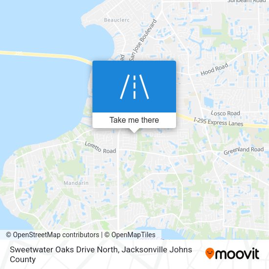 Mapa de Sweetwater Oaks Drive North