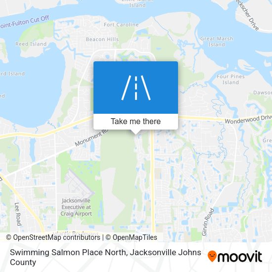 Swimming Salmon Place North map