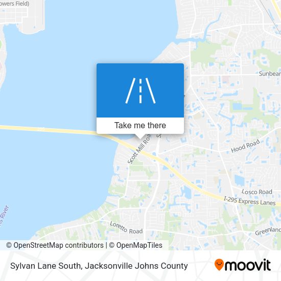 Sylvan Lane South map