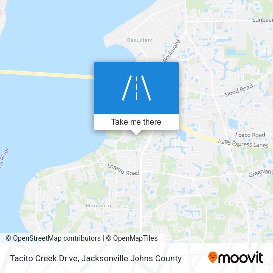 Mapa de Tacito Creek Drive