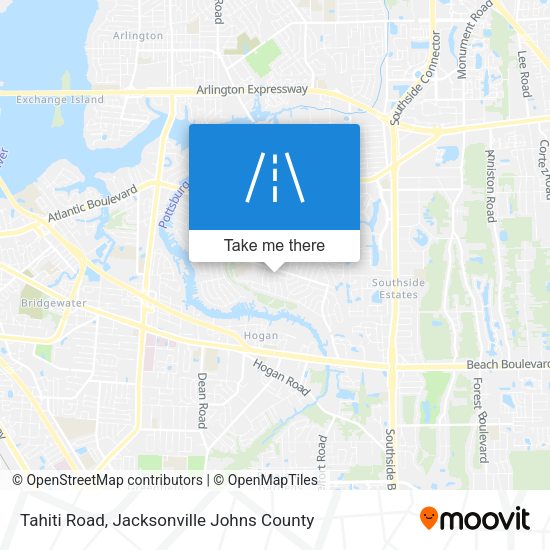 Mapa de Tahiti Road