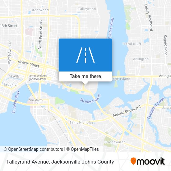 Talleyrand Avenue map