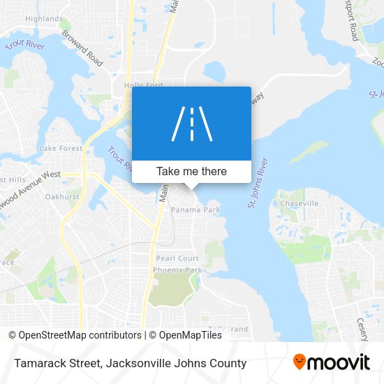 Tamarack Street map
