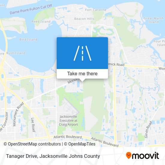 Tanager Drive map