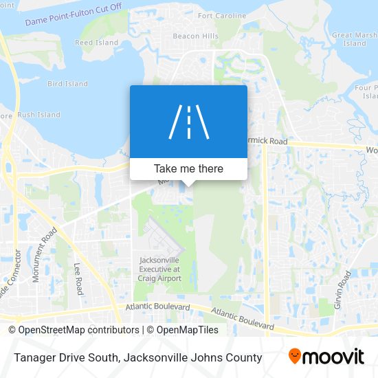 Tanager Drive South map