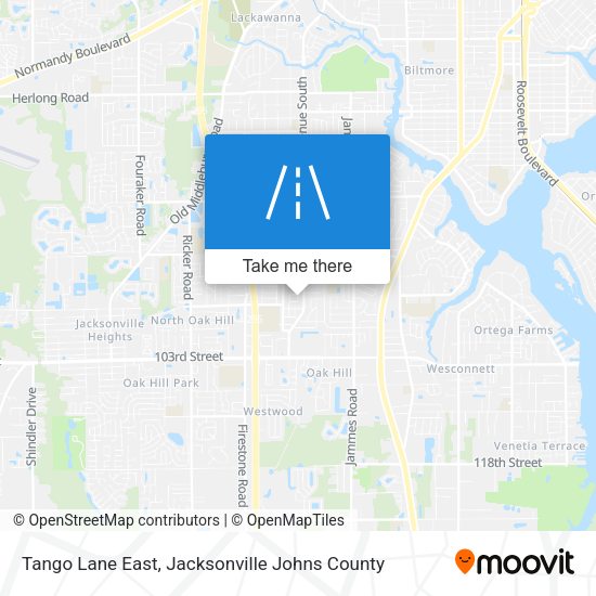 Mapa de Tango Lane East