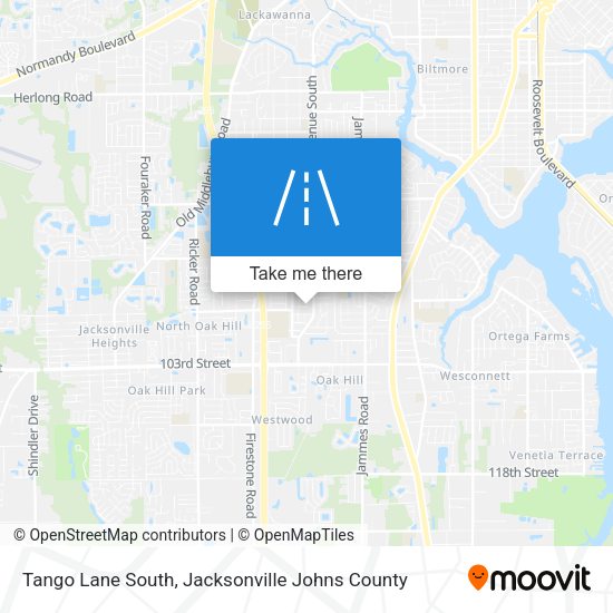 Tango Lane South map
