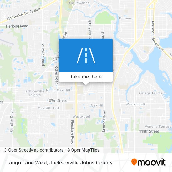 Mapa de Tango Lane West