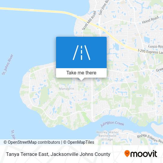 Tanya Terrace East map