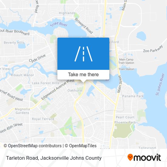 Tarleton Road map