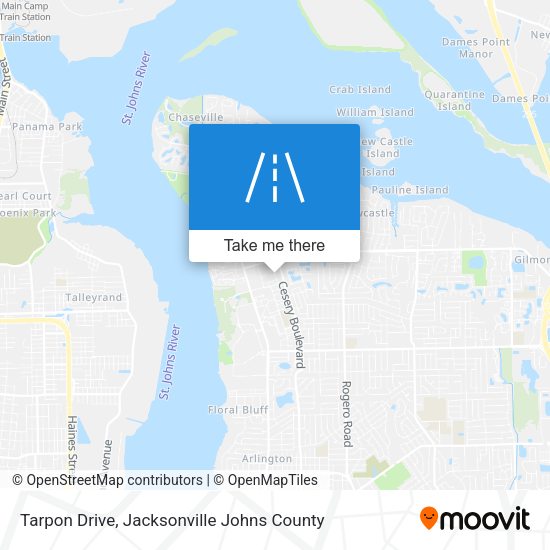 Tarpon Drive map