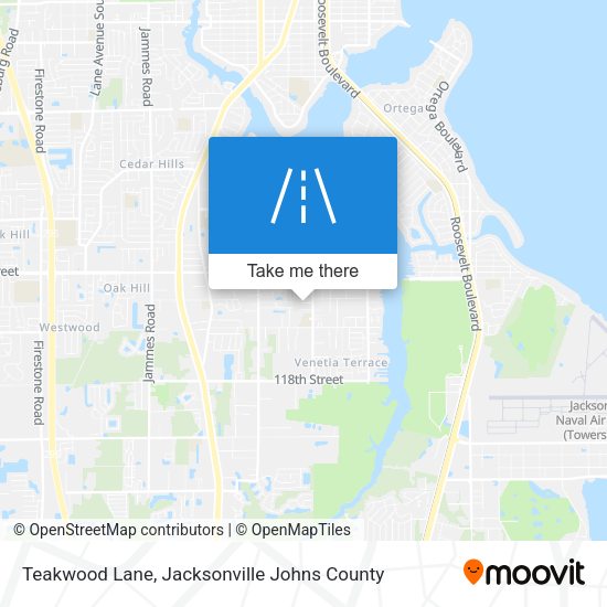 Teakwood Lane map