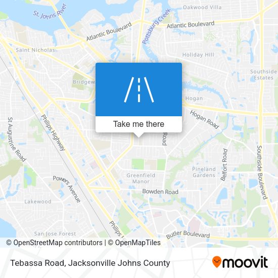 Tebassa Road map