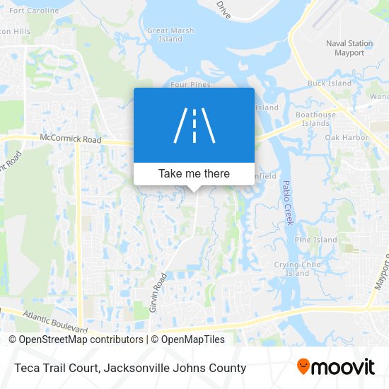 Teca Trail Court map