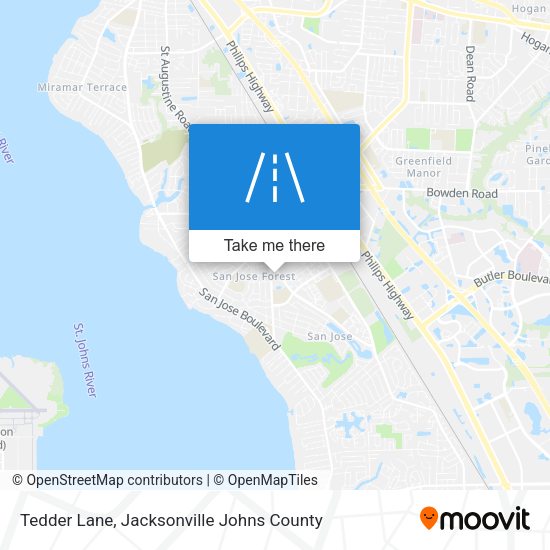 Tedder Lane map