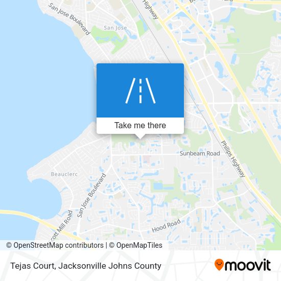 Tejas Court map