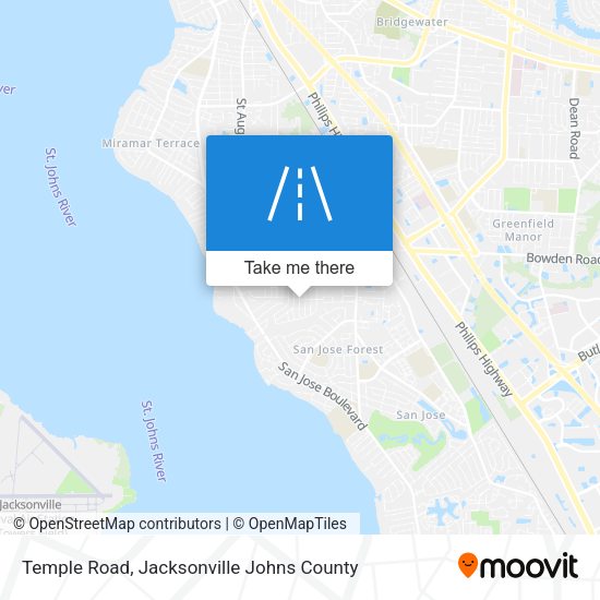 Mapa de Temple Road