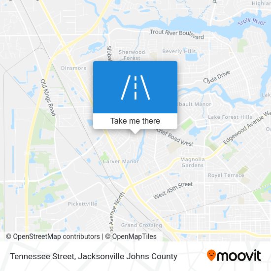 Tennessee Street map