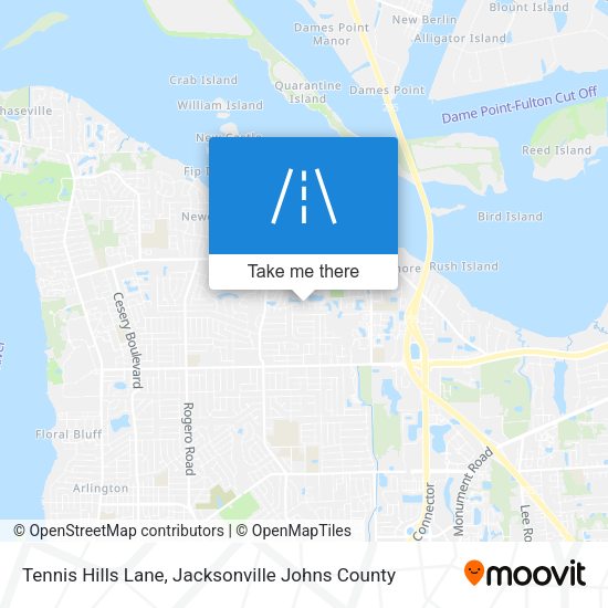 Mapa de Tennis Hills Lane
