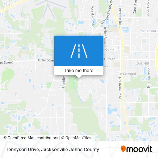 Mapa de Tennyson Drive