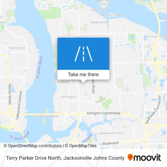 Terry Parker Drive North map