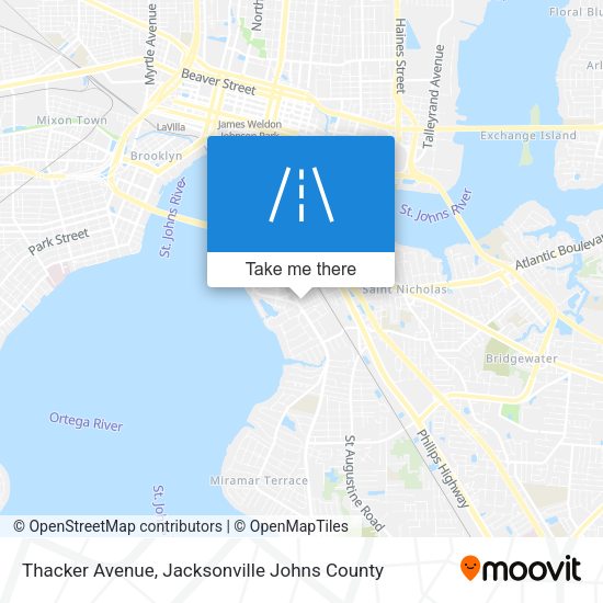 Thacker Avenue map