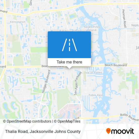 Mapa de Thalia Road