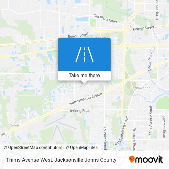 Mapa de Thims Avenue West