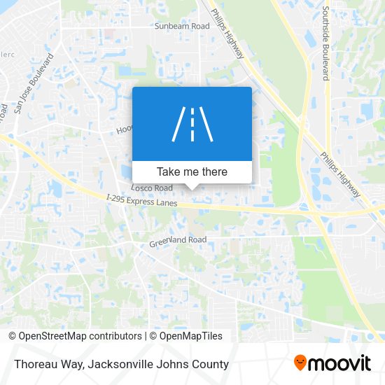 Thoreau Way map