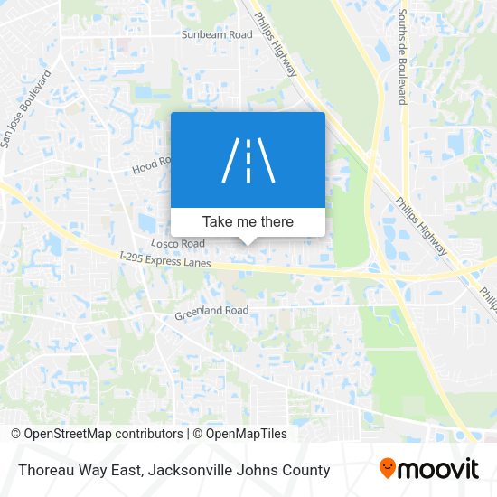 Thoreau Way East map
