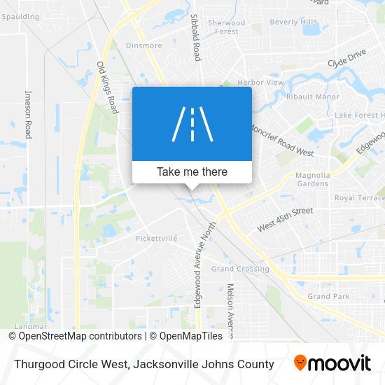 Thurgood Circle West map