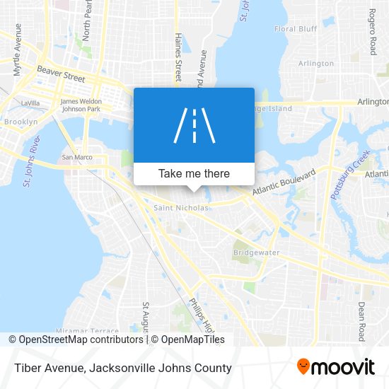Tiber Avenue map