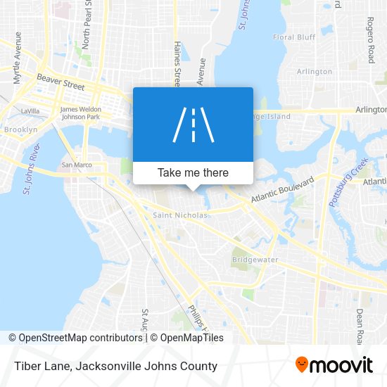 Tiber Lane map