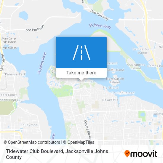 Tidewater Club Boulevard map