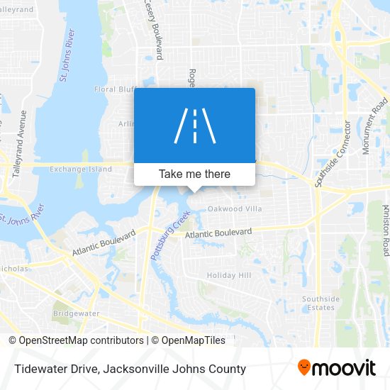 Tidewater Drive map