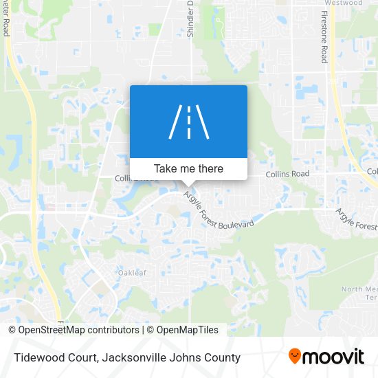 Mapa de Tidewood Court