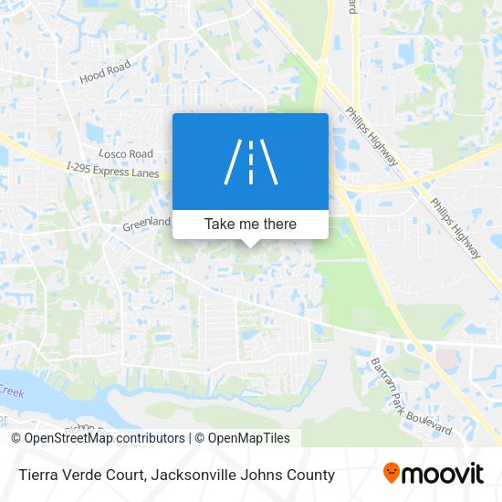 Tierra Verde Court map