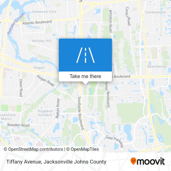 Tiffany Avenue map