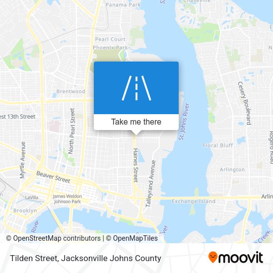 Tilden Street map
