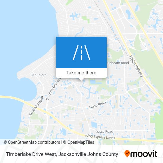 Timberlake Drive West map
