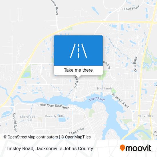 Tinsley Road map
