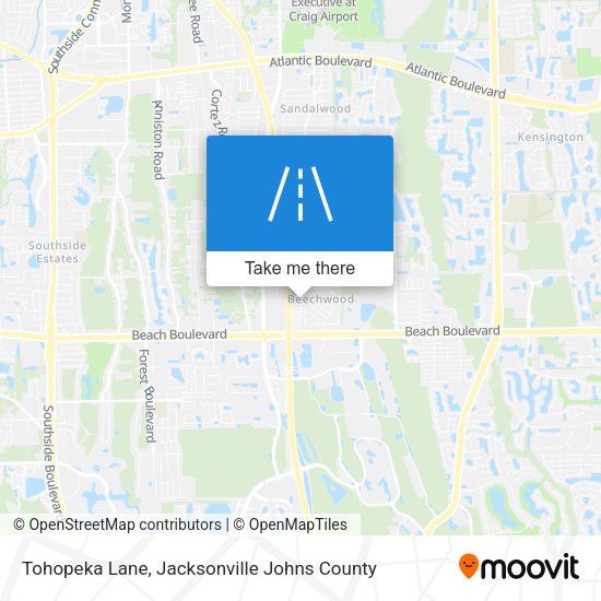 Tohopeka Lane map