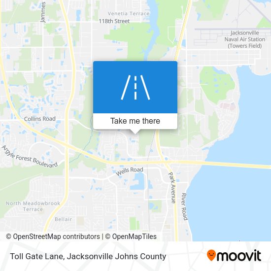 Toll Gate Lane map