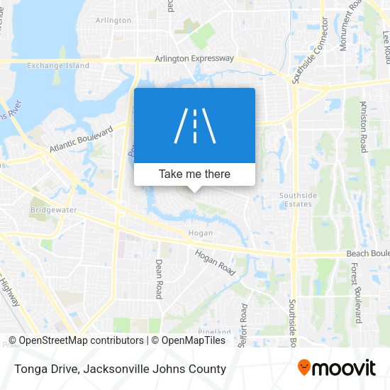 Mapa de Tonga Drive